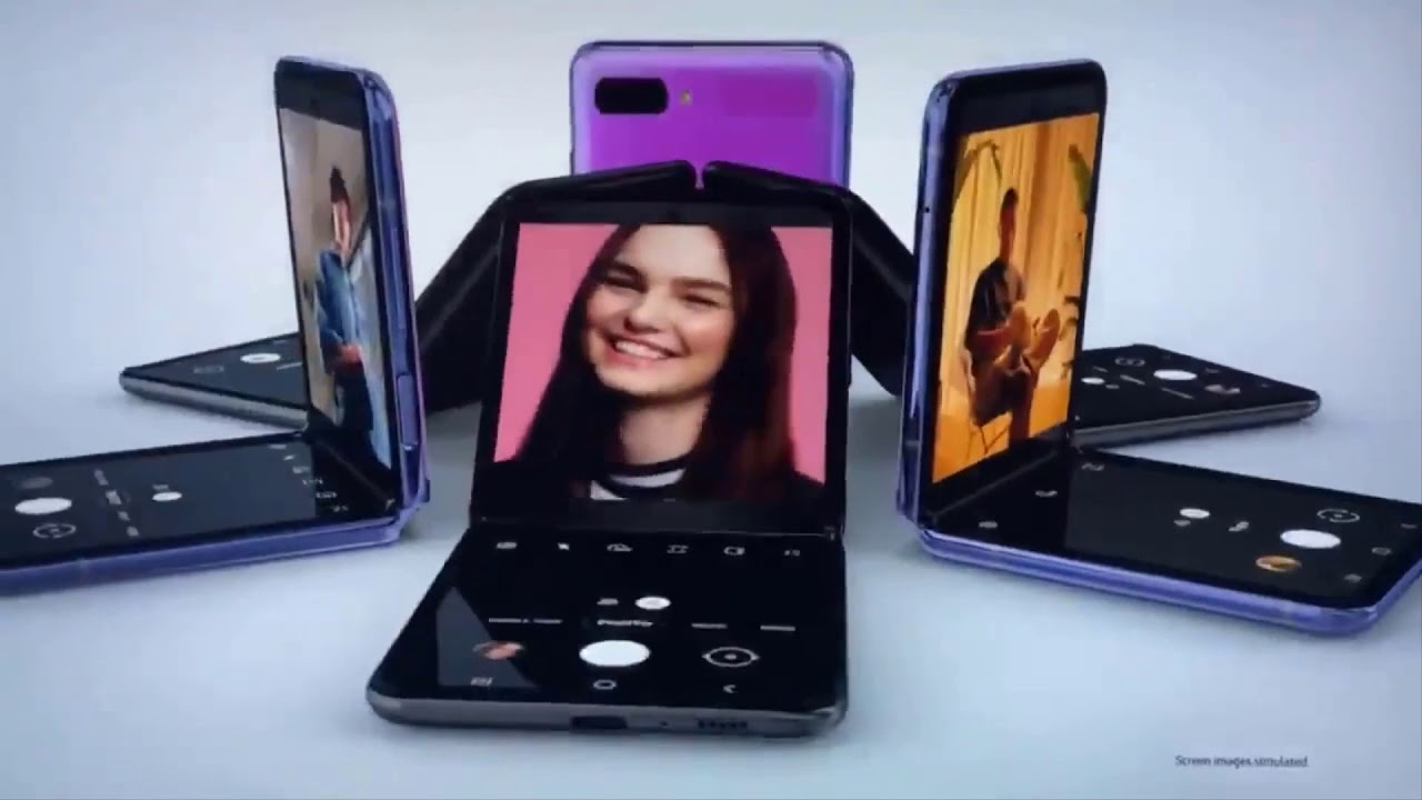 جلاكسي زد فيلب اول Galaxy Z Flip هاتف قابل للطي مربع الشكل ..صور
