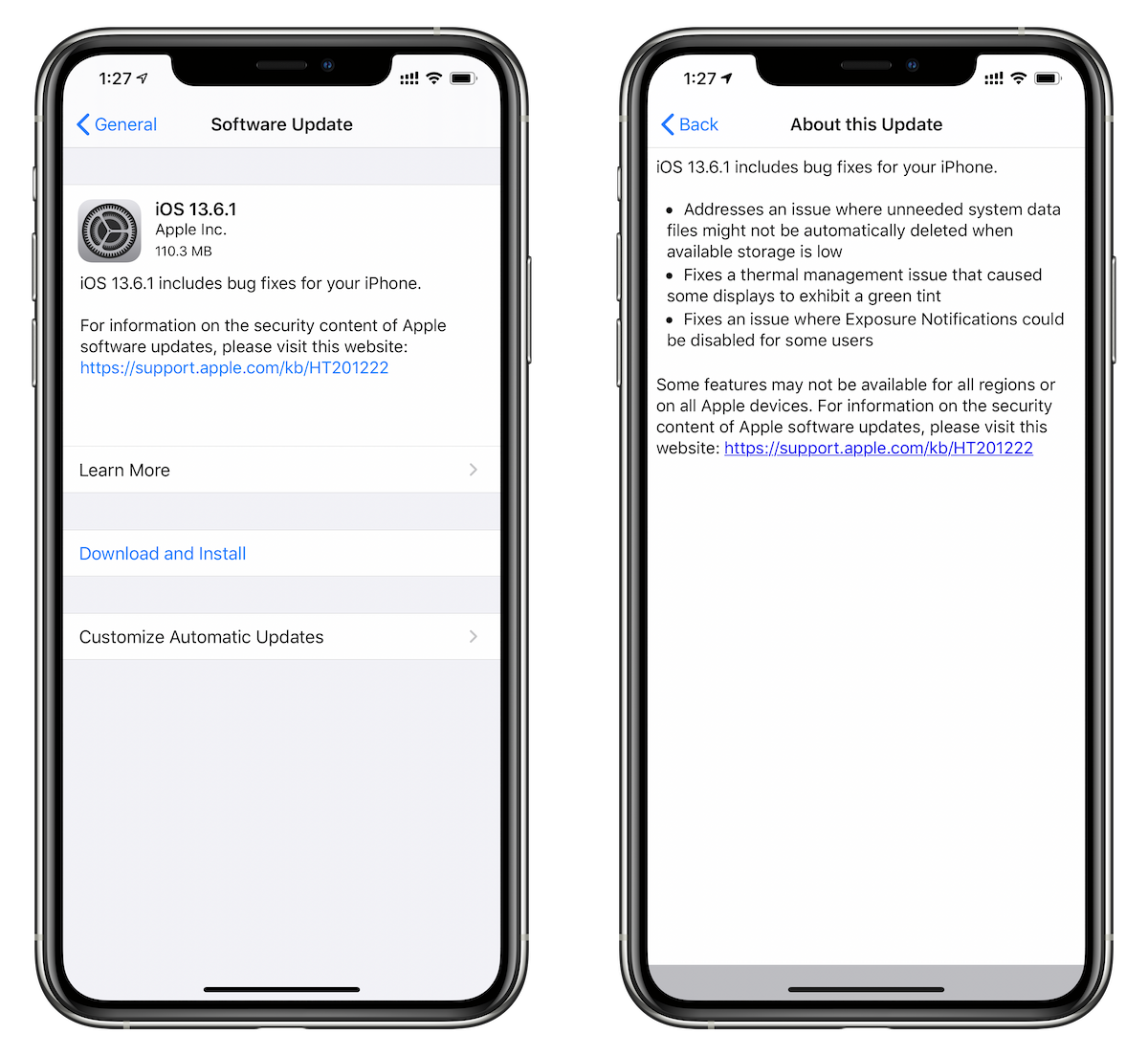رابط تحديث آيباد وآيفون iOS 13.6.1 بمميزات جديدة